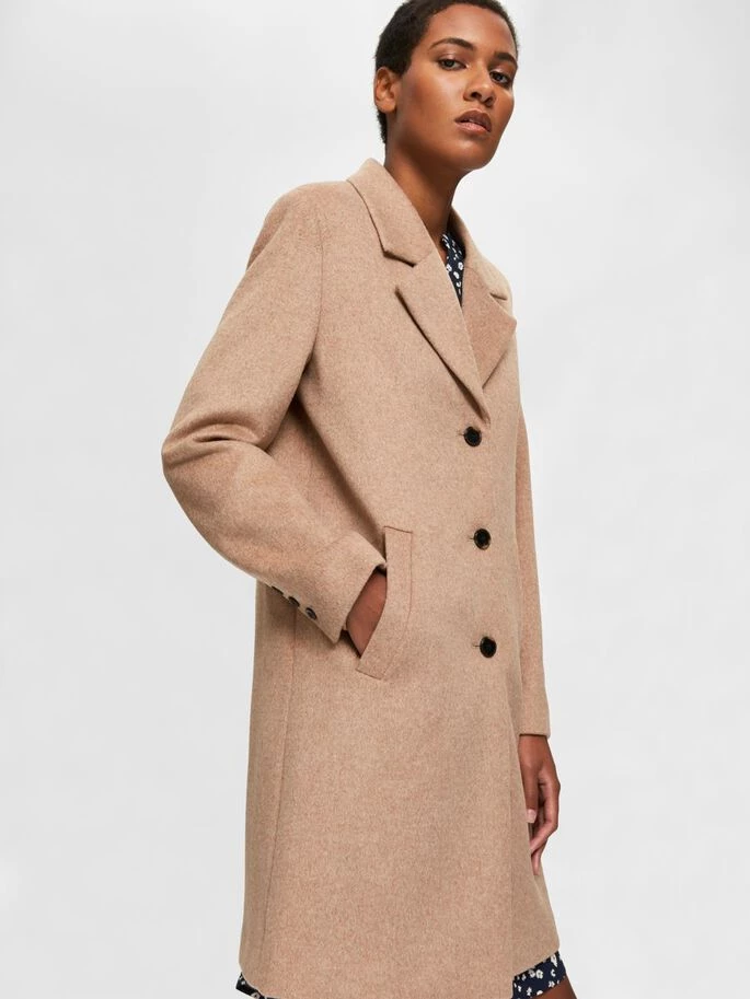 Selected cheap wool coat